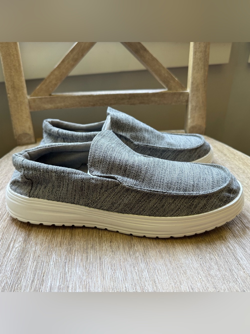 Betrue Lightweight Mens Boat Shoes Slip On Loafers Canvas Shoes sz 42 (US 9)
